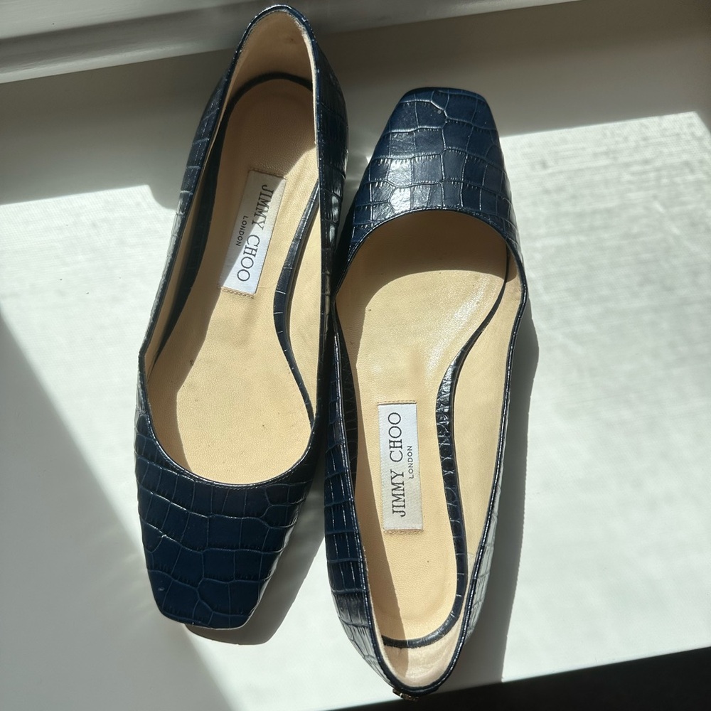 Jimmy Choo Blue Loafers Flats